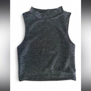 Olivia Rae Shimmering Black Tank Top